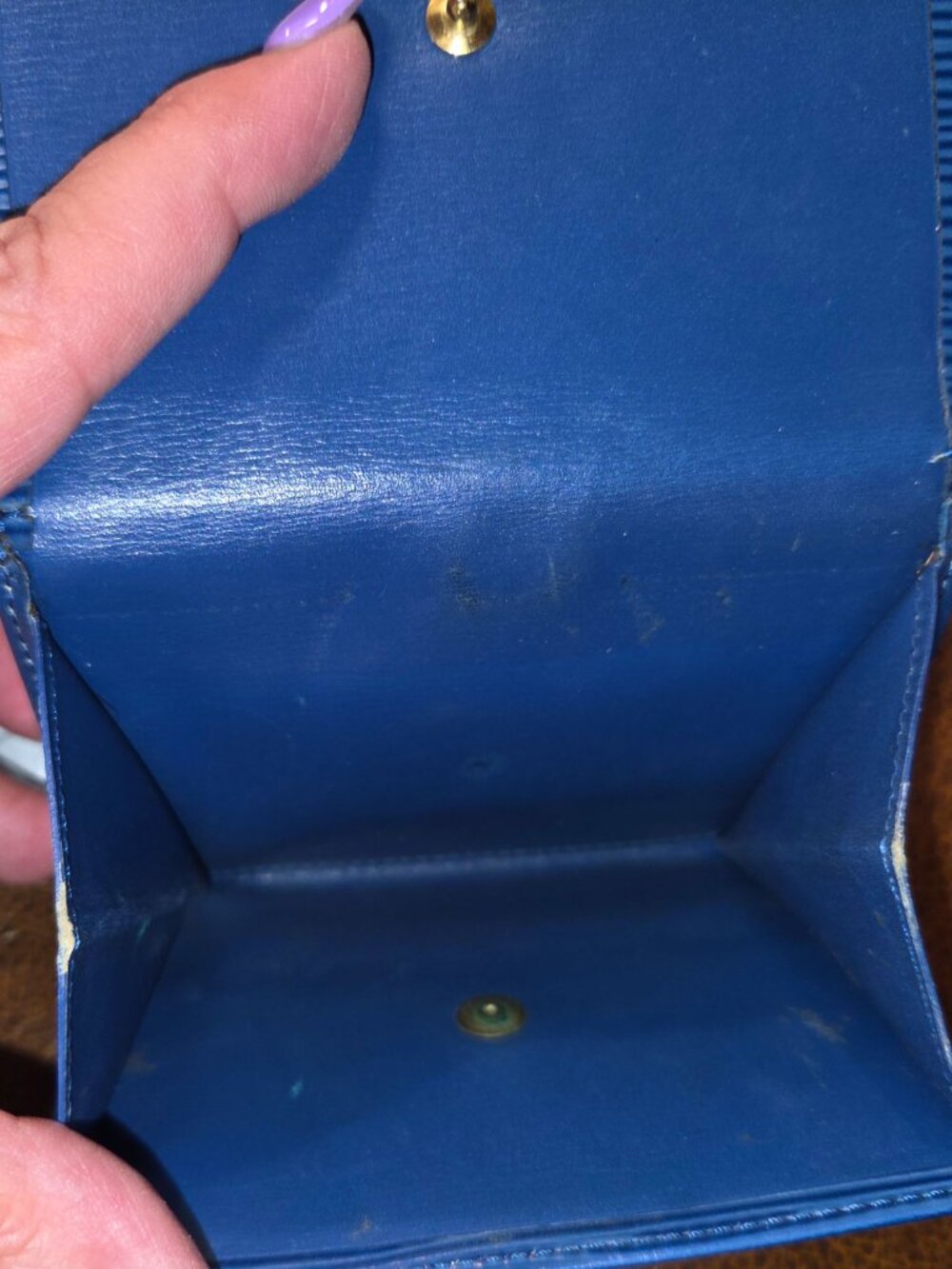 Louis Vuitton Elise Compact Wallet - Toledo Blue Epi - See Callouts - Picture 4 of 15
